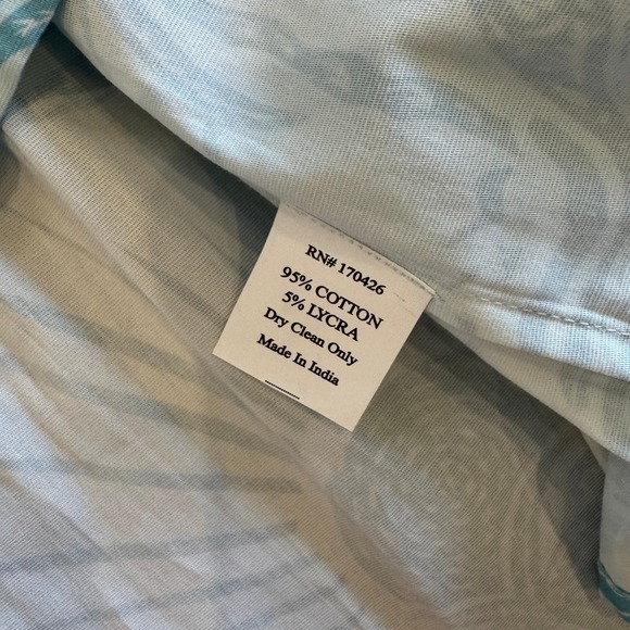 Sheridan French Caty Midi Dress Whimsical Island Sky Print Ruffle Sleeves XL NWT - Picture 7 of 8